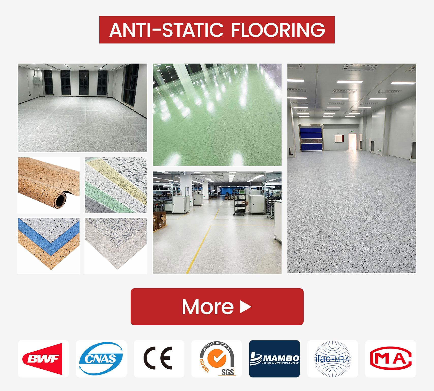 cleanroom PVC flooring