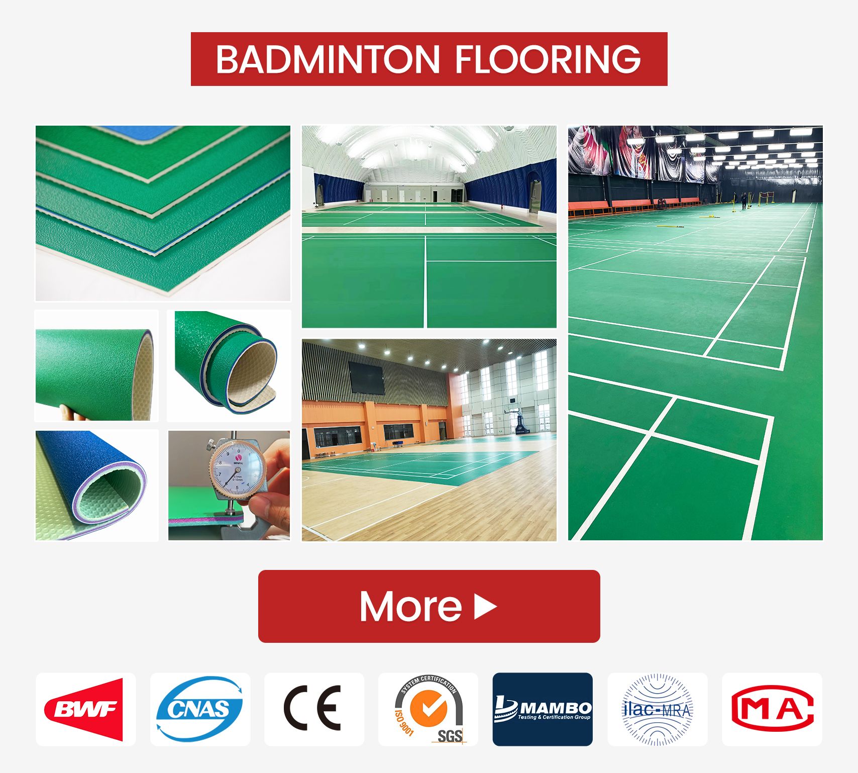 badminton PVC plastic flooring