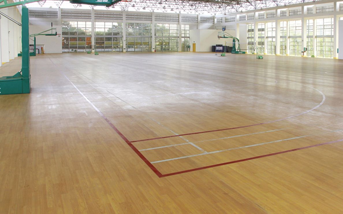1000+ square meters Police Gymnasium PVC sports plastic flooring  May 2024 Nanning 