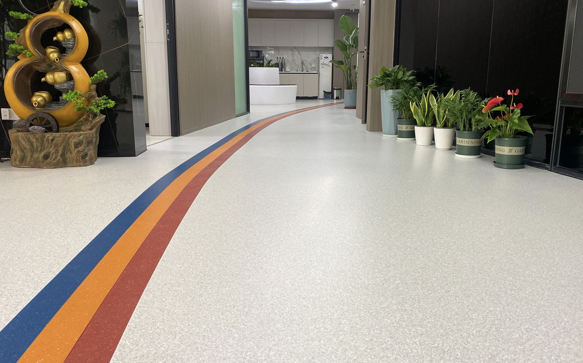 1100 square metres of homogeneous flooring May 2025 Taiwan Office