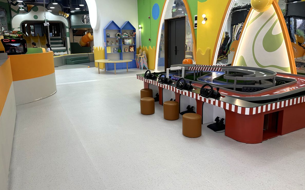2200 square meters of Vinyl flooring June 2025 Huzhou Playground 